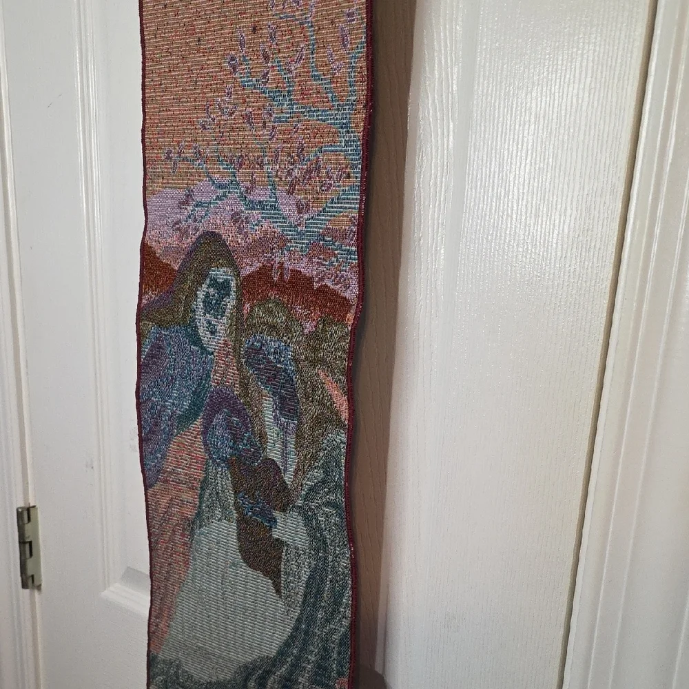 Religious Tapestry Wall Hanging Holy Family Christmas